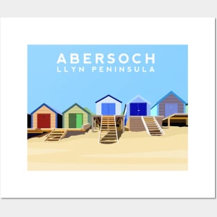 Abersoch Beach Huts - Llyn Peninsula - North Wales Posters and Art